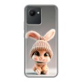 Дизайнерский силиконовый чехол для Realme C30 Кролик