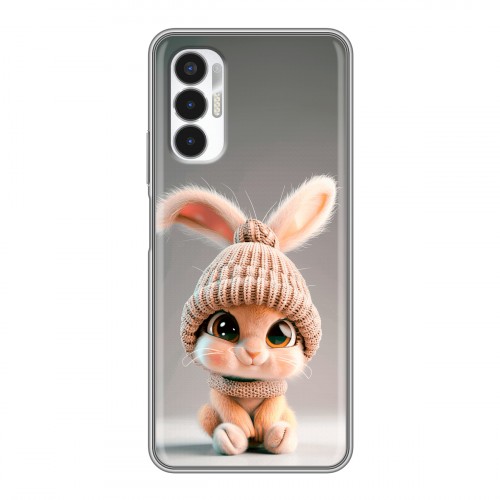 Дизайнерский силиконовый чехол для Tecno Pova 3 Кролик