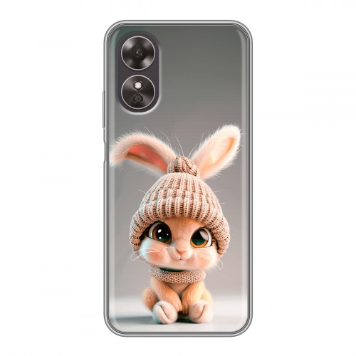 Дизайнерский пластиковый чехол для OPPO A17 Кролик