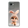 Дизайнерский силиконовый чехол для Realme C30s Кролик