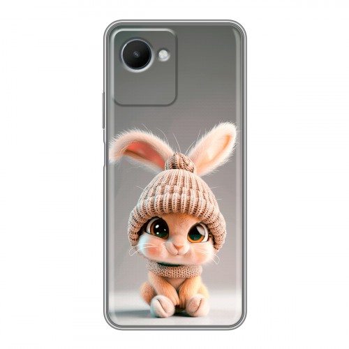 Дизайнерский силиконовый чехол для Realme C30s Кролик