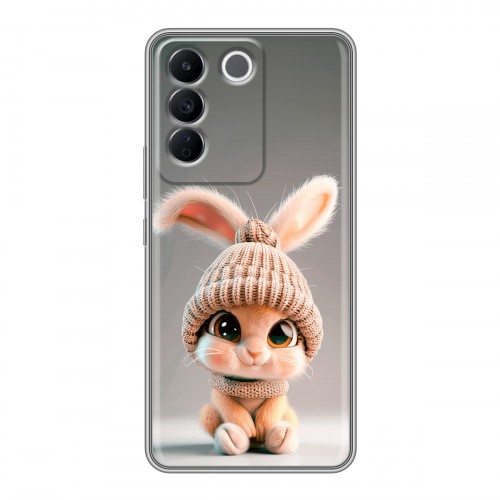 Дизайнерский силиконовый с усиленными углами чехол для Vivo V27e Кролик
