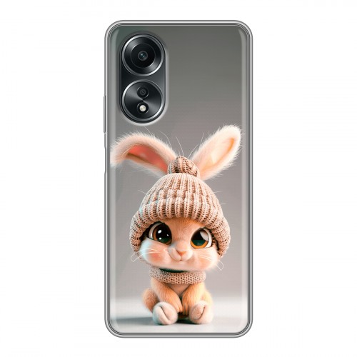 Дизайнерский силиконовый чехол для OPPO A58 4G Кролик