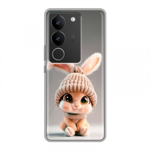 Дизайнерский силиконовый с усиленными углами чехол для Vivo V29 Кролик