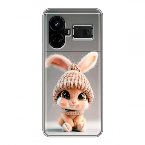 Дизайнерский силиконовый чехол для Realme GT5 Кролик