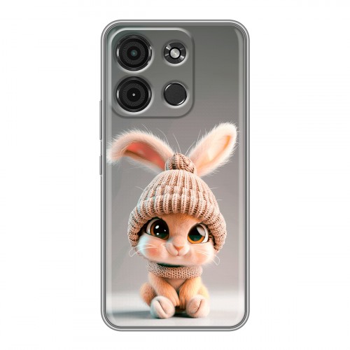 Дизайнерский силиконовый чехол для Itel A60s Кролик