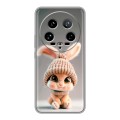 Дизайнерский силиконовый чехол для Xiaomi 14 Ultra Кролик