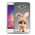Дизайнерский пластиковый чехол для LG L60 Кролик