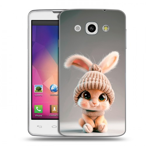 Дизайнерский пластиковый чехол для LG L60 Кролик