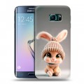 Дизайнерский силиконовый чехол для Samsung Galaxy S6 Edge Кролик