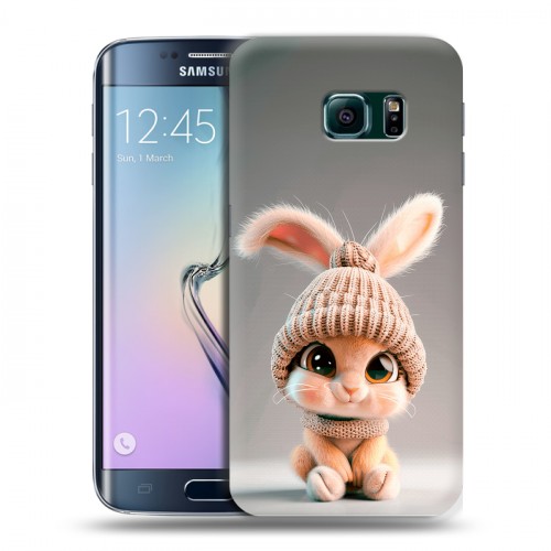 Дизайнерский силиконовый чехол для Samsung Galaxy S6 Edge Кролик