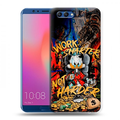 Дизайнерский пластиковый чехол для Huawei Honor View 10 Дональд Дак Деньги
