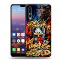 Дизайнерский силиконовый с усиленными углами чехол для Huawei P20 Pro Дональд Дак Деньги