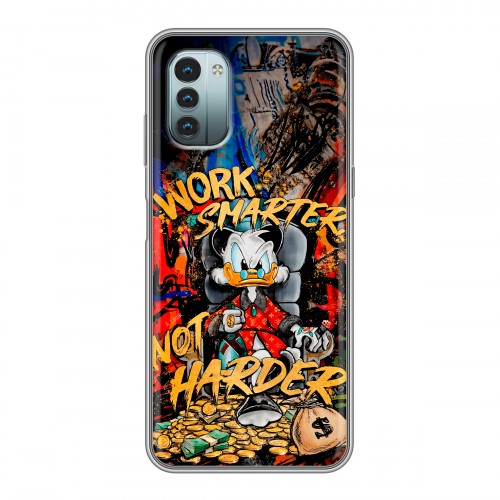 Дизайнерский силиконовый чехол для Nokia G11 Дональд Дак Деньги