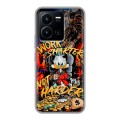 Дизайнерский силиконовый чехол для Vivo Y35 Дональд Дак Деньги