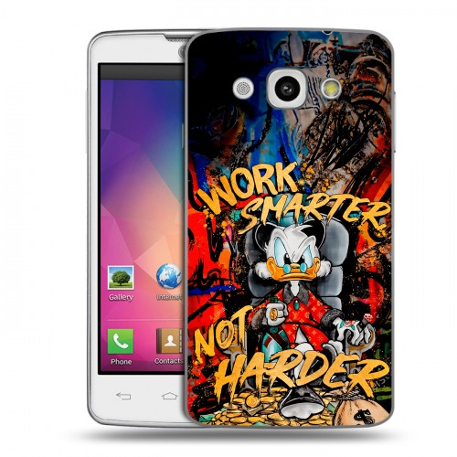 Дизайнерский пластиковый чехол для LG L60 Дональд Дак Деньги