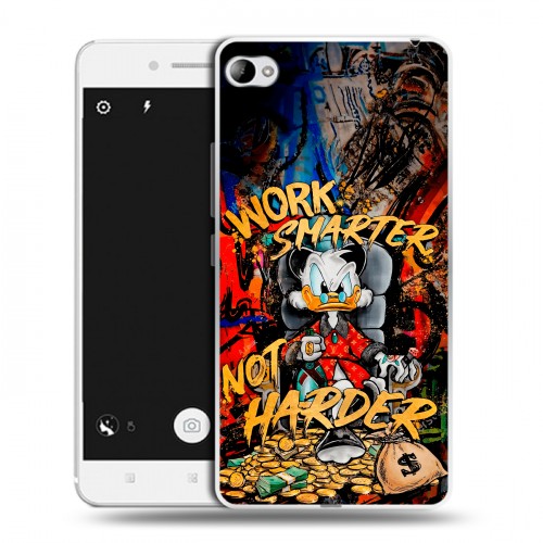 Дизайнерский пластиковый чехол для Lenovo S90 Дональд Дак Деньги