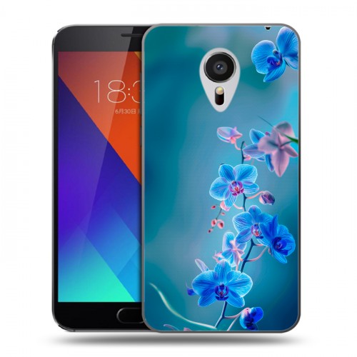 Дизайнерский пластиковый чехол для Meizu MX5 Голубые цветы