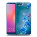 Дизайнерский пластиковый чехол для Huawei Honor View 10 Голубые цветы