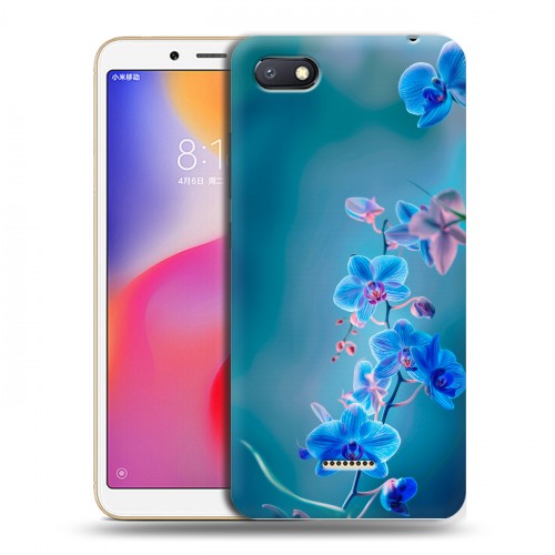 Дизайнерский пластиковый чехол для Xiaomi RedMi 6A Голубые цветы