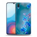 Дизайнерский пластиковый чехол для Vivo V11 Голубые цветы