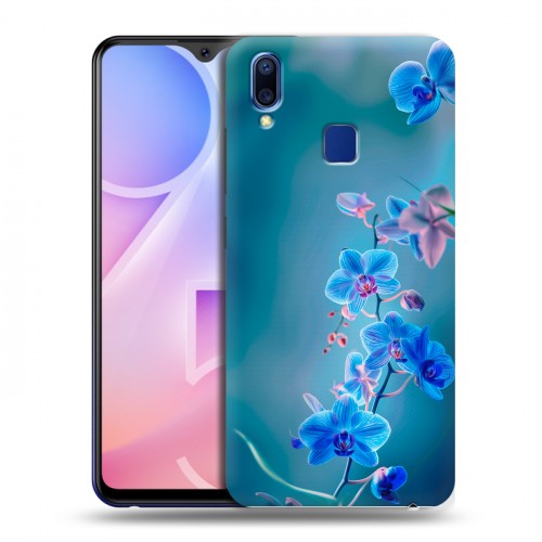Дизайнерский пластиковый чехол для Vivo Y95 Голубые цветы