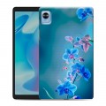 Дизайнерский силиконовый чехол для Realme Pad Mini Голубые цветы