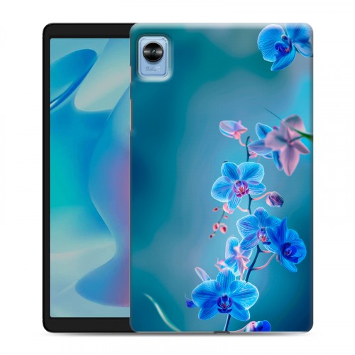 Дизайнерский силиконовый чехол для Realme Pad Mini Голубые цветы