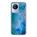 Дизайнерский силиконовый чехол для Vivo Y11 (2023) Голубые цветы