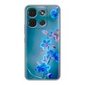 Дизайнерский пластиковый чехол для Itel A60s Голубые цветы