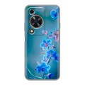 Дизайнерский силиконовый чехол для Huawei Nova Y72 Голубые цветы