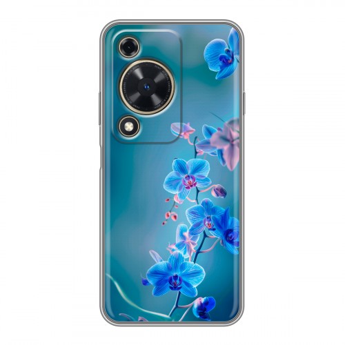 Дизайнерский силиконовый чехол для Huawei Nova Y72 Голубые цветы