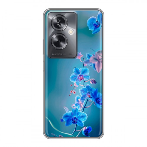 Дизайнерский силиконовый чехол для OnePlus Nord N30 SE 5G Голубые цветы