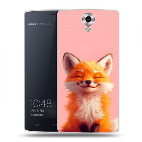 Дизайнерский силиконовый чехол для Homtom HT7 милая лиса