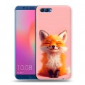 Дизайнерский пластиковый чехол для Huawei Honor View 10 милая лиса