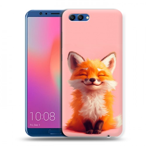 Дизайнерский пластиковый чехол для Huawei Honor View 10 милая лиса