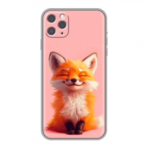 Дизайнерский силиконовый чехол для Iphone 11 Pro милая лиса