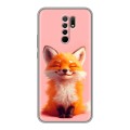 Дизайнерский силиконовый чехол для Xiaomi RedMi 9 милая лиса