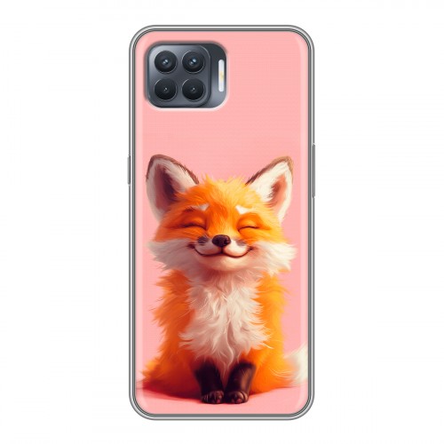 Дизайнерский силиконовый чехол для OPPO Reno4 Lite милая лиса