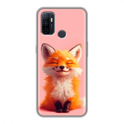 Дизайнерский силиконовый чехол для OPPO A53 милая лиса