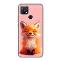 Дизайнерский силиконовый чехол для OPPO A15 милая лиса