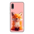 Дизайнерский силиконовый чехол для Samsung Galaxy A02 милая лиса