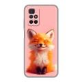 Дизайнерский силиконовый чехол для Xiaomi Redmi 10 милая лиса