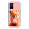 Дизайнерский силиконовый с усиленными углами чехол для OPPO A55 милая лиса