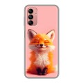 Дизайнерский пластиковый чехол для Samsung Galaxy A04s милая лиса