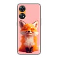 Дизайнерский силиконовый с усиленными углами чехол для OPPO Reno8 T милая лиса