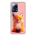 Дизайнерский силиконовый чехол для Xiaomi 13 Lite милая лиса