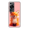 Дизайнерский пластиковый чехол для Huawei P60 милая лиса