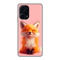 Дизайнерский силиконовый с усиленными углами чехол для XIaomi Poco F5 милая лиса