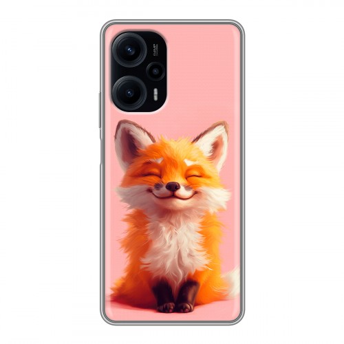Дизайнерский силиконовый чехол для XIaomi Poco F5 милая лиса